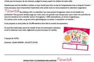 OPERATION CALENDRIER MEMONIAK