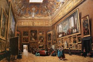 Flânerie dans le Salon Carré du Louvre (2)
