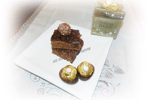 Brownies au Ferrero Rocher