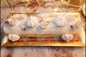 Bûche glacée au citron et marmelade d'orange