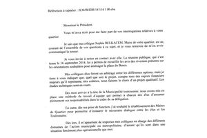 Réponse du Maire de Toulouse concernant la Place du Busca