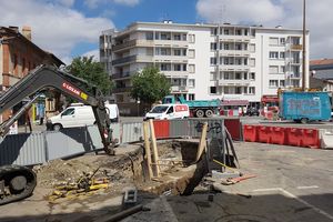 Place du Busca, les travaux des réseaux télécom ont commencé