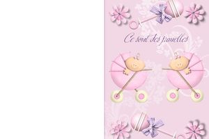 Carte naissance jumeaux