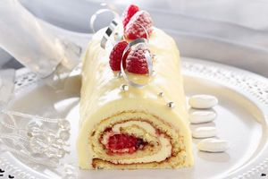La bûche "framboise des neiges"