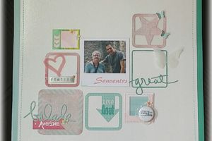 Une page "Souvenirs" selon le tutoriel d'Amélie pour Scrap it Easy