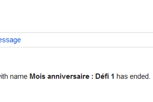 BINGO Tirage 5 et gagnant défi 1