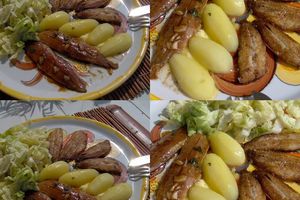 Assiette aux deux sardines