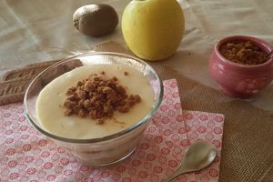 Verrine à la crème tiramisù et fruits d'automne