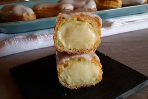 Mini-éclairs à la vanille " Recette autour d'un ingrédient #14 "