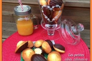 Madeleines orange / chocolat