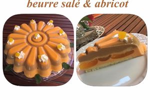 Bavarois caramel au beurre salé & abricot