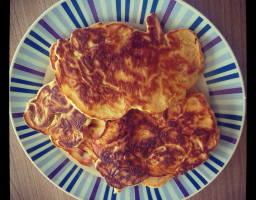 Blinis au jambon fumé