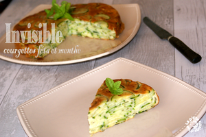Invisible courgettes féta et menthe
