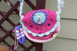 Sac à main réalisé au crochet à voir sur mon blog.