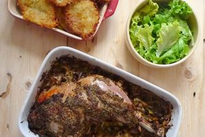 Cuisse de dinde à la moutarde à l'ancienne