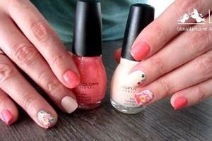 Nail Art Floral ( water decals )