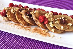 PANCAKES açaï chocolat blanc&framboise
