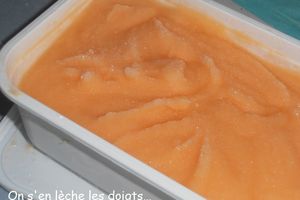 "Melon, melon !!!" Recette de la glace facile au melon.