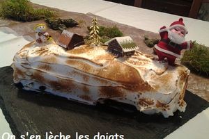 Bûche de Noel façon tarte au citron meringuée