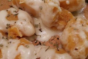 Gnocchis à la patate douce, sauce 4 fromages