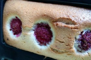 Avec des framboises...