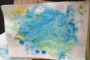 La peinture aux doigts c'est rigolo - des 12 mois !