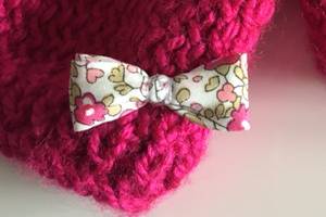 Une brassière tricotée avec amour...