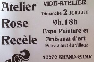 Vide-Atelier le 2 Juillet!!