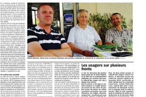 Retour presse et Conseil Municipal.