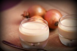 Velouté d'oignons caramélisés et foie gras