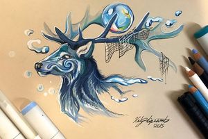 Con lápices de colores y marcadores,crea fantásticos animales