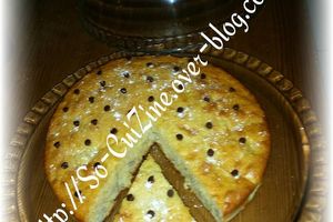 Moelleux a la banane et chocolat