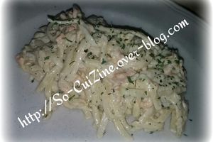 Linguines au saumon