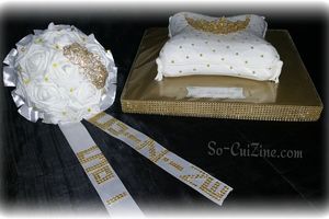 Cushion with Tiara Cake