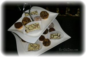 Bouchées aux noisettes et chocolat