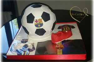Ball Cake - FC Barca - FootBall