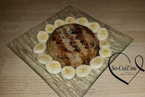 Bowl cake banane-raisin