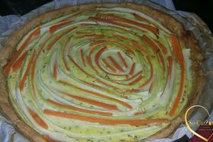 Tarte spirale multicolore
