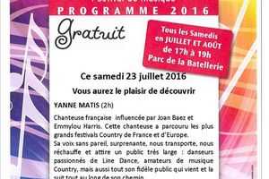 Samedi 23 Juillet:Yanne Matis Est En Concert Au 5 à 7