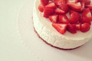 Cheesecake sans cuisson - Citron,fraise&Spéculoos