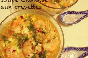 Soupe chinoise aux crevettes