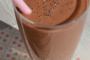 {No} milkshake chocolat et graines de chia