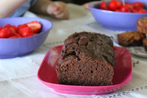 Cake au chocolat et au tofu soyeux (sans œuf ni beurre)