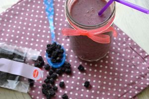 Smoothie antioxydant {myrtilles et baies d'aronia}