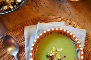 Soupe aux restes de brocoli et courgette - Recette anti-gaspillage avec les tiges et le tronc du brocoli