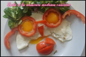 oeufs au plat monsieur lunette