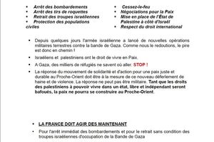 Mouvement de la Paix de la Corrèze : appel au rassemblement de Brive le 26 juillet 2014, 15H00, place Winston Churchill