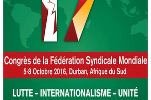 L’affiche du 17ème Congrès Syndical Mondial publié.