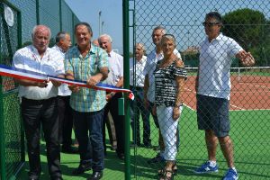 Inauguration de deux courts de Tennis