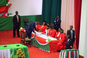 Burundi : Ijambo rirambuye Pierre Nkurunziza yavuze amaze kurahirira kuzayobora indi myaka 5.
